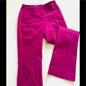 Express Columnist Barely Boot Mid Rise Pants in Pink